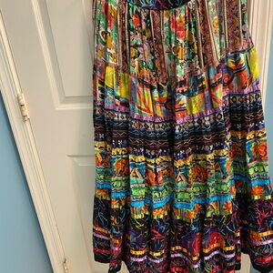 TravelSmith Multicolor A-Line Skirt